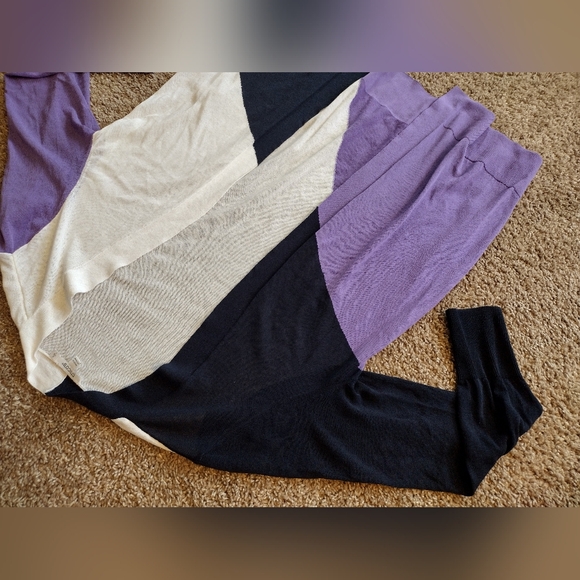 Chicos Ella Colorblock Open Front Long Sleeve Cardigan NWOT - Picture 4 of 12